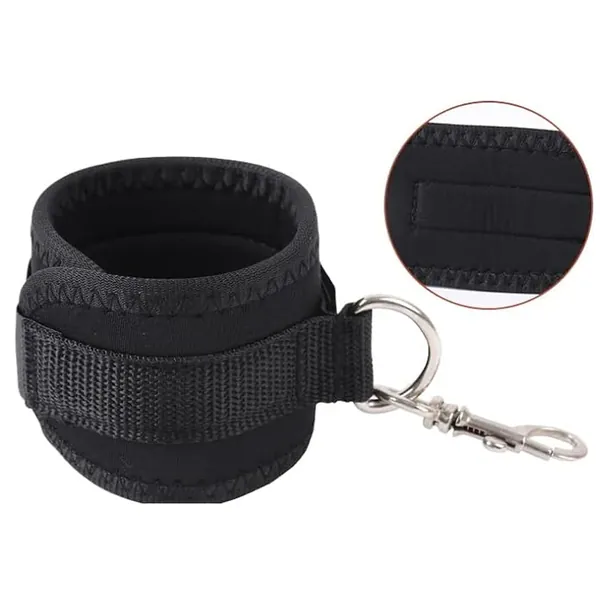 Under-Mattress Restraint Set, soft padded cuff with metal clip