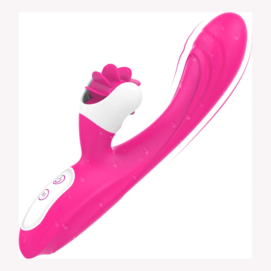 Vibrador conejito con lengua