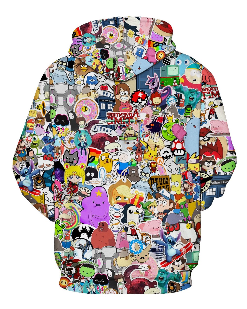 Cartoon Clash Hoodie - Onyx Bunny