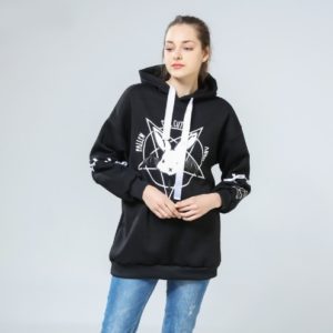 Evil Cutie Oversized Hoodie - Limited Edition - Onyx Bunny