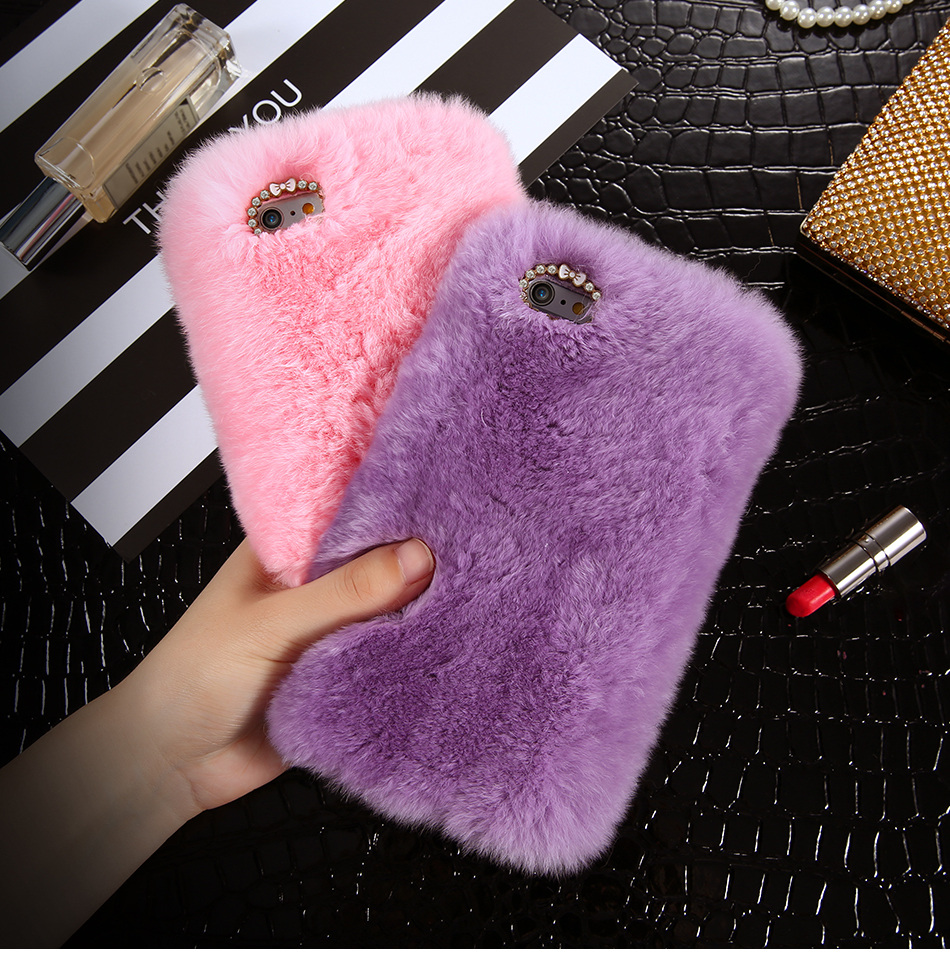 11 cases purple iphone iPhone  Bunny  Onyx Furry Case and Lux