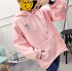 Bunny Ears Pastel Oversized Hoodie - Onyx Bunny