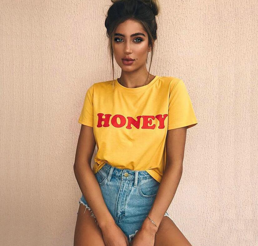 romwe honey shirt