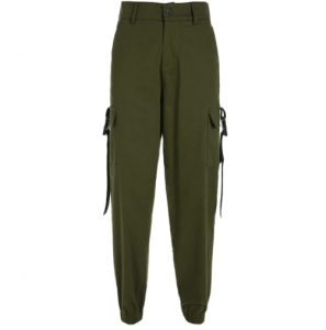 cargo buckle pants