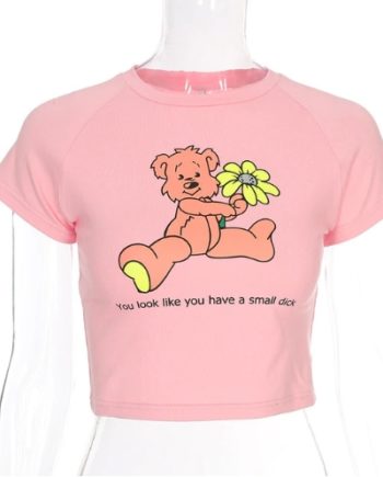 shady and cute bear crop top2