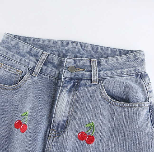 Vintage Cherry Jeans - Onyx Bunny