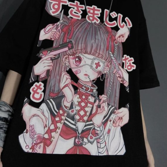 dark kawaii harajuku tshirt1