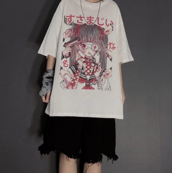 dark kawaii harajuku tshirt2