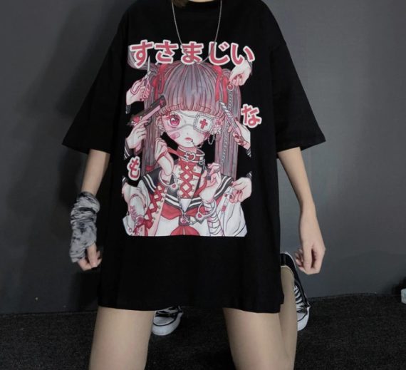 dark kawaii harajuku tshirt3