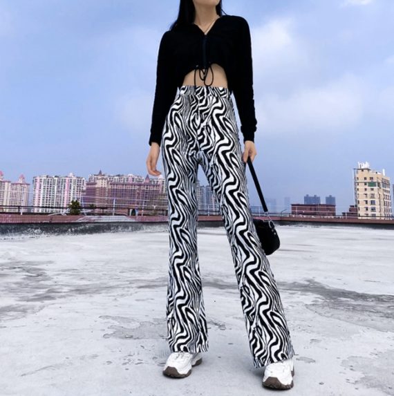 Retro Animal Print Pants10