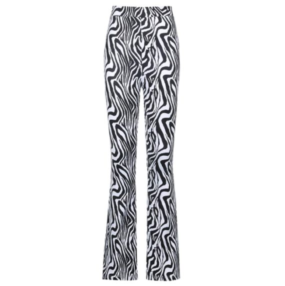 Retro Animal Print Pants11