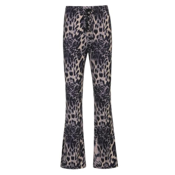 Retro Animal Print Pants14