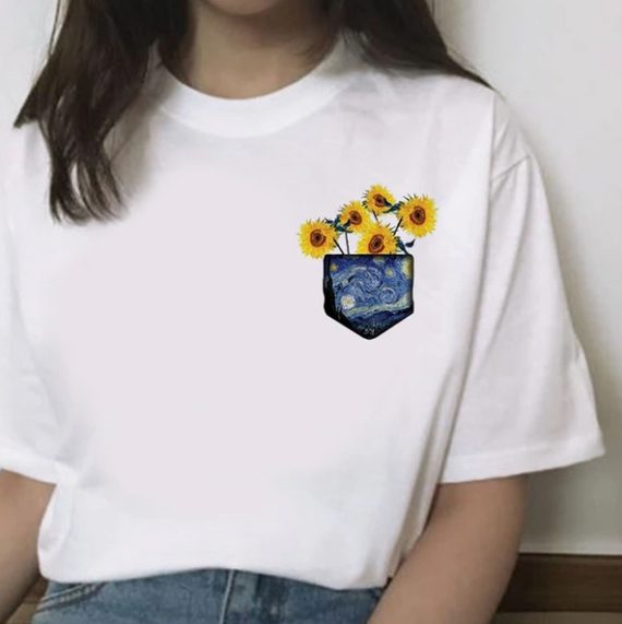 harajuku van gogh twist tshirt1