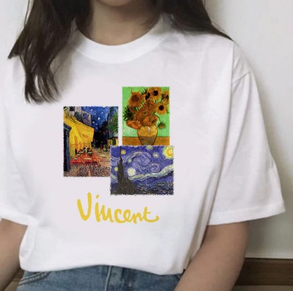 harajuku van gogh twist tshirt3