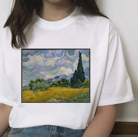 harajuku van gogh twist tshirt5