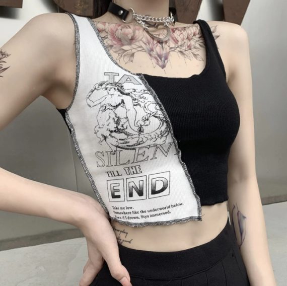 Silent Til The End Crop Top