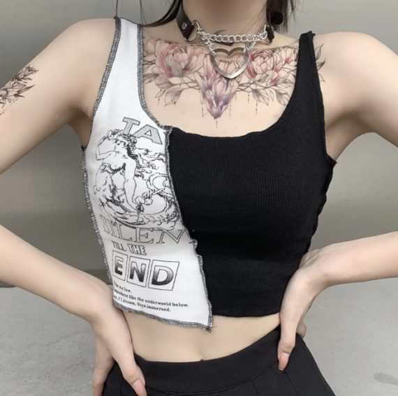 Silent Til The End Crop Top1